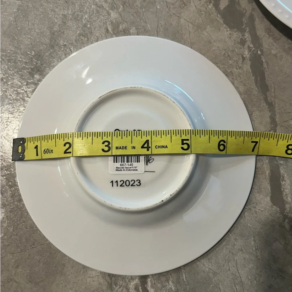 Crate & Barrel “Staccato Saucer” Plate Set(8)
